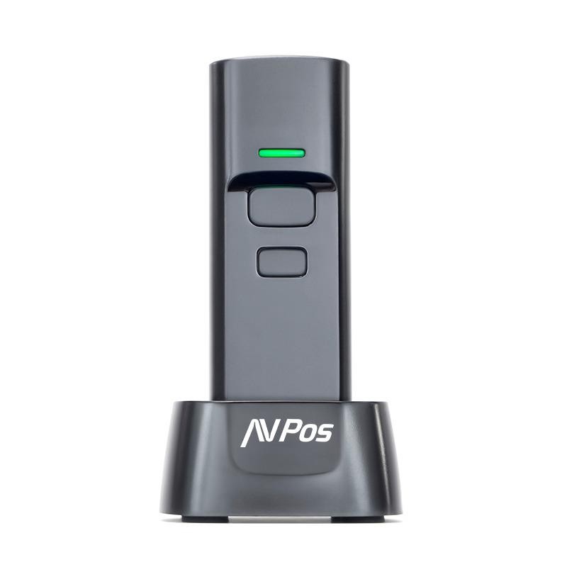 LECTOR CODIGOS AVPOS PORTATIL 2D + QR BT03 WIRELESS 2.4 + BLUETOOTH + BASE