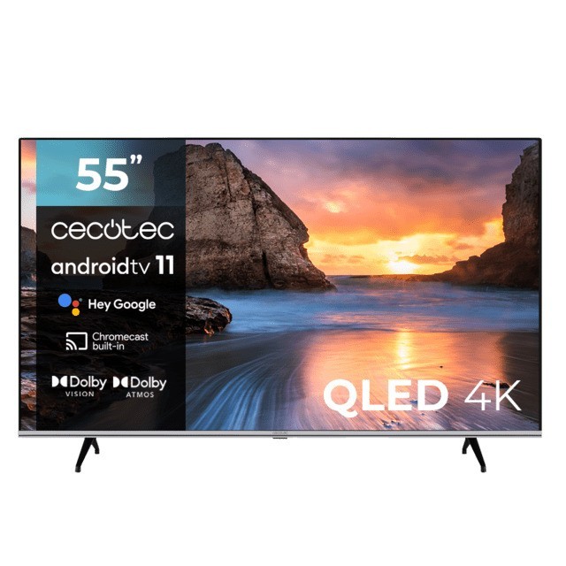 TELEVISOR QLED CECOTEC 55 UHD 4K SMART TV ANDROID WIFI BLUETOOTH DOLBY