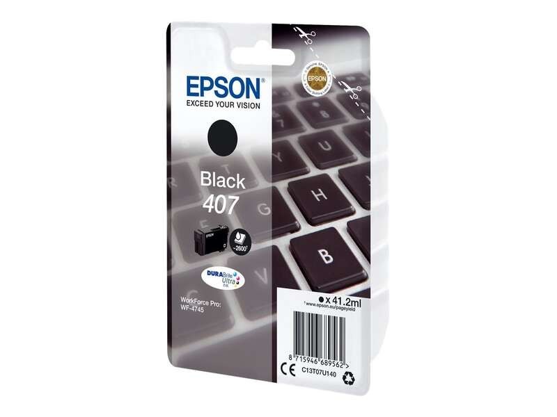 TINTA EPSON C13T07U140 L T07U1 BLACK WF-4745DTWF 407L
