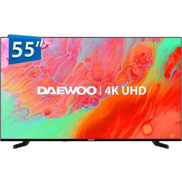 TELEVISOR DAEWOO 55 QLED 4K UHD USB SMART TV ANDROID WIFI HOTEL
