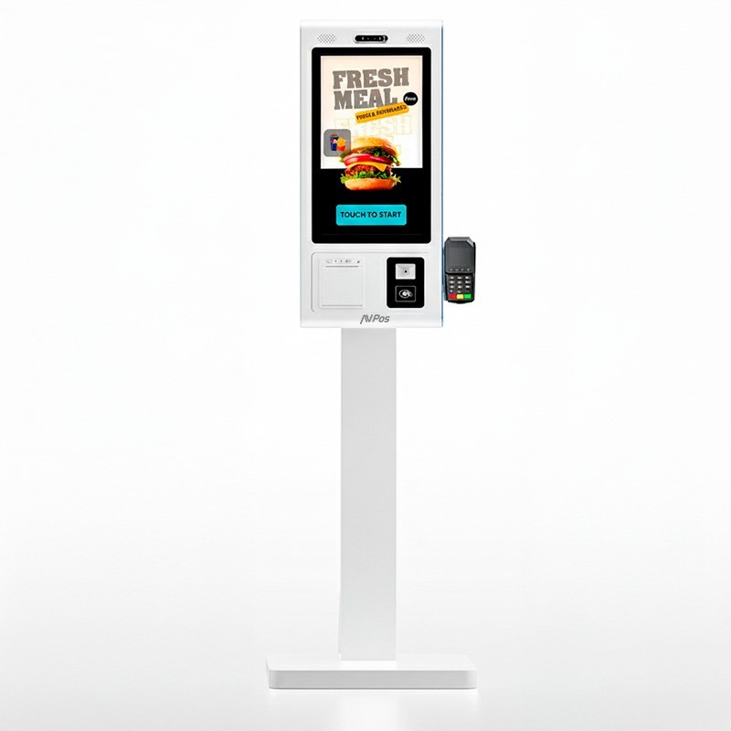 KIOSKO AUTOSERVICIO AVPOS SMARTLINE SUELO 27 I5 10TH/8GB/256GB/WIFI/PRINTER/2D WHITE