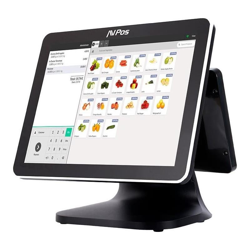 TPV AVPOS K5000 15 ALUMINIO TACTIL INTEL I7 TPM/8GB/SSD128GB/2ªPAN/W11P 3Y